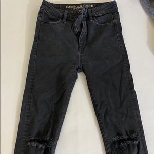 American Eagle Black High Waisted Jean Size OS